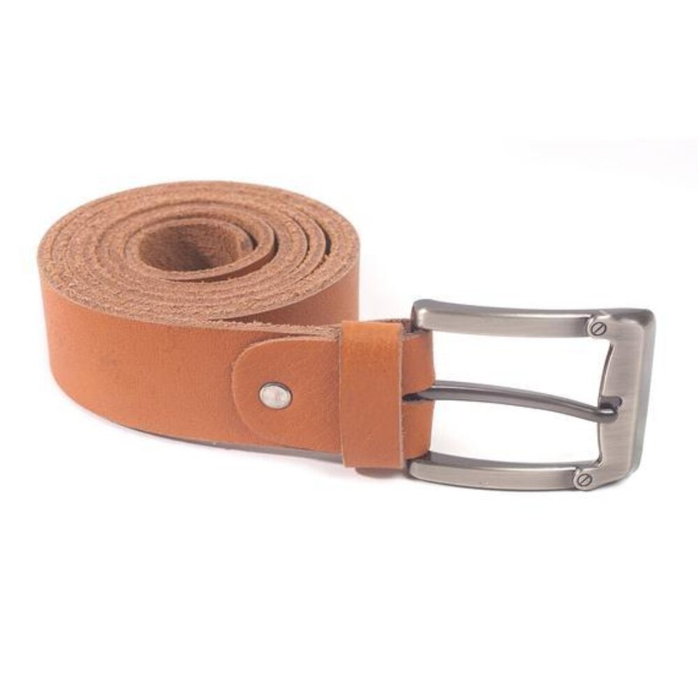 Maxwell 1 ½’ Vintage Buffalo Full Grain Men’s Leather Handmade Tan Belt